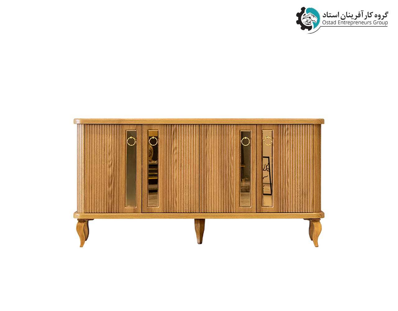 مرآة ووحدة كونسول طراز غزل