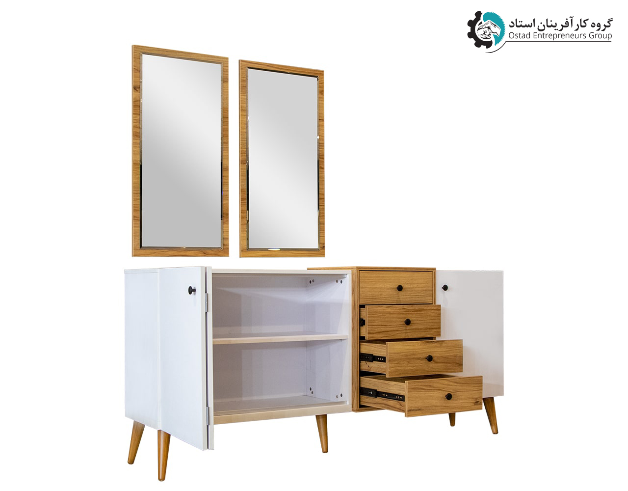 مرآة ووحدة كونسول طراز بركه