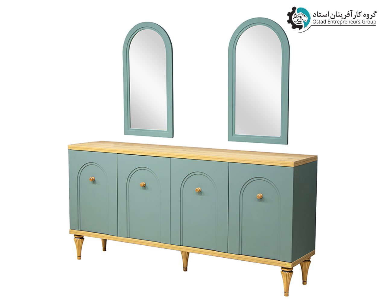 مرآة ووحدة كونسول طراز ماتيلدا