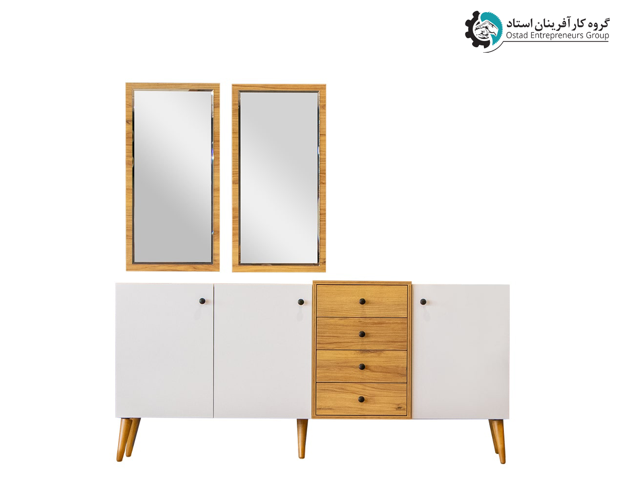 مرآة ووحدة كونسول طراز بركه