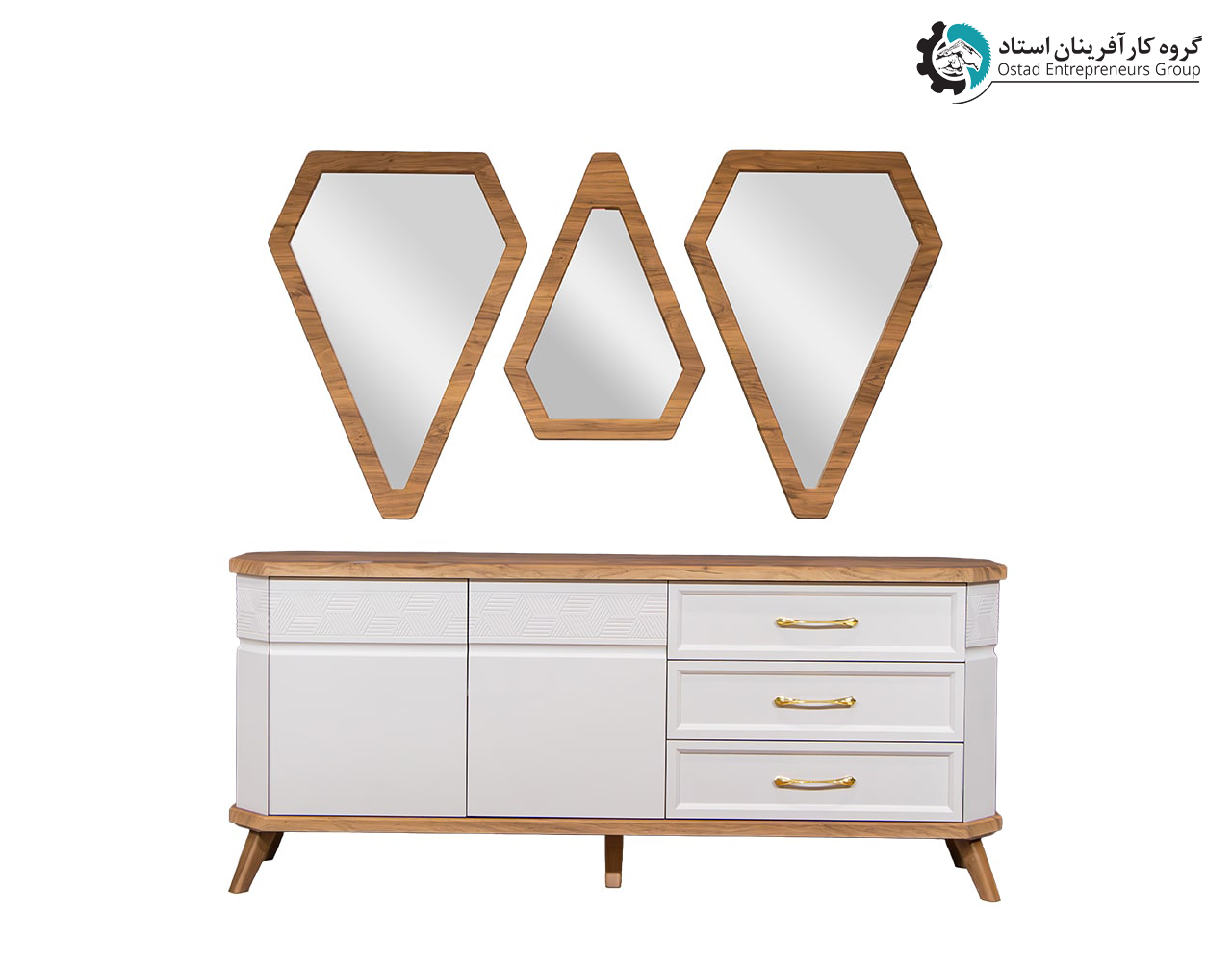 Delvan Mirror and Console
