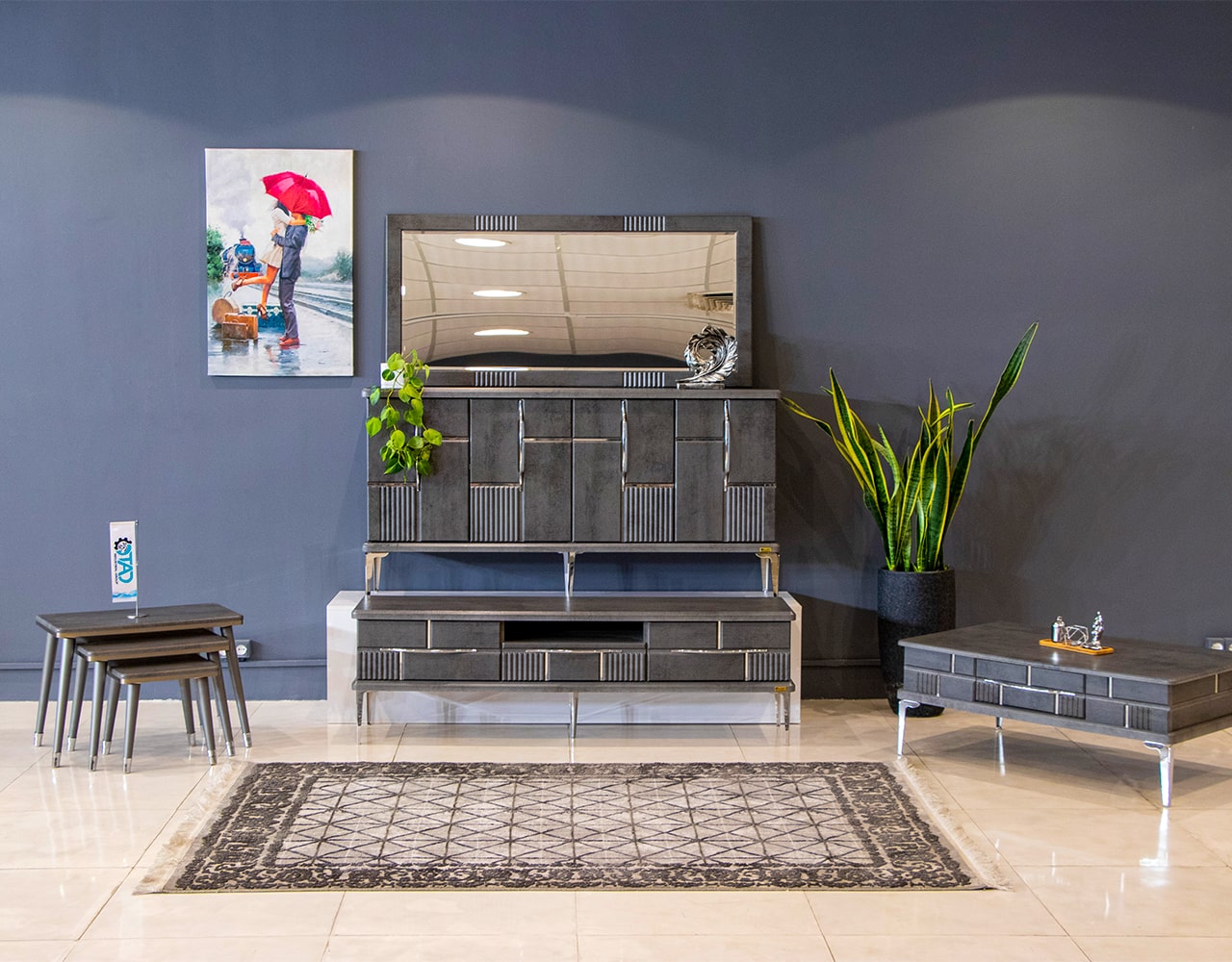 ست کامل آینه کنسول مدل هرمس 